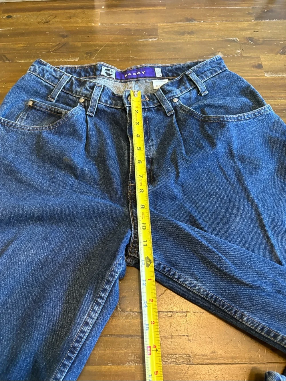 Levi’s Silvertab Baggy Blue Denim Jeans Vintage Wide 32X30 Mens Distressed Y2K